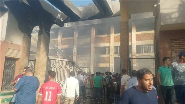 أجهزة الأمن تستمع لأقوال الشهود في حريق مصنع البلاستيك بمدينة 6 أكتوبر