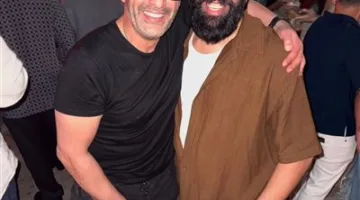 أحمد السقا يظهر لأول مرة بعد انفصاله عن مها الصغير في احتفال عيد ميلاد أسماء جلال