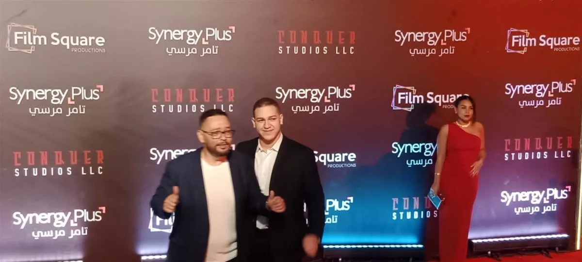أحمد رزق وابنه ولقاء الخميسي وزوجها في العرض الأول لفيلم “المشروع X” أحمد رزق وابنه ولقاء الخميسي وزوجها في العرض الأول لفيلم “المشروع X”