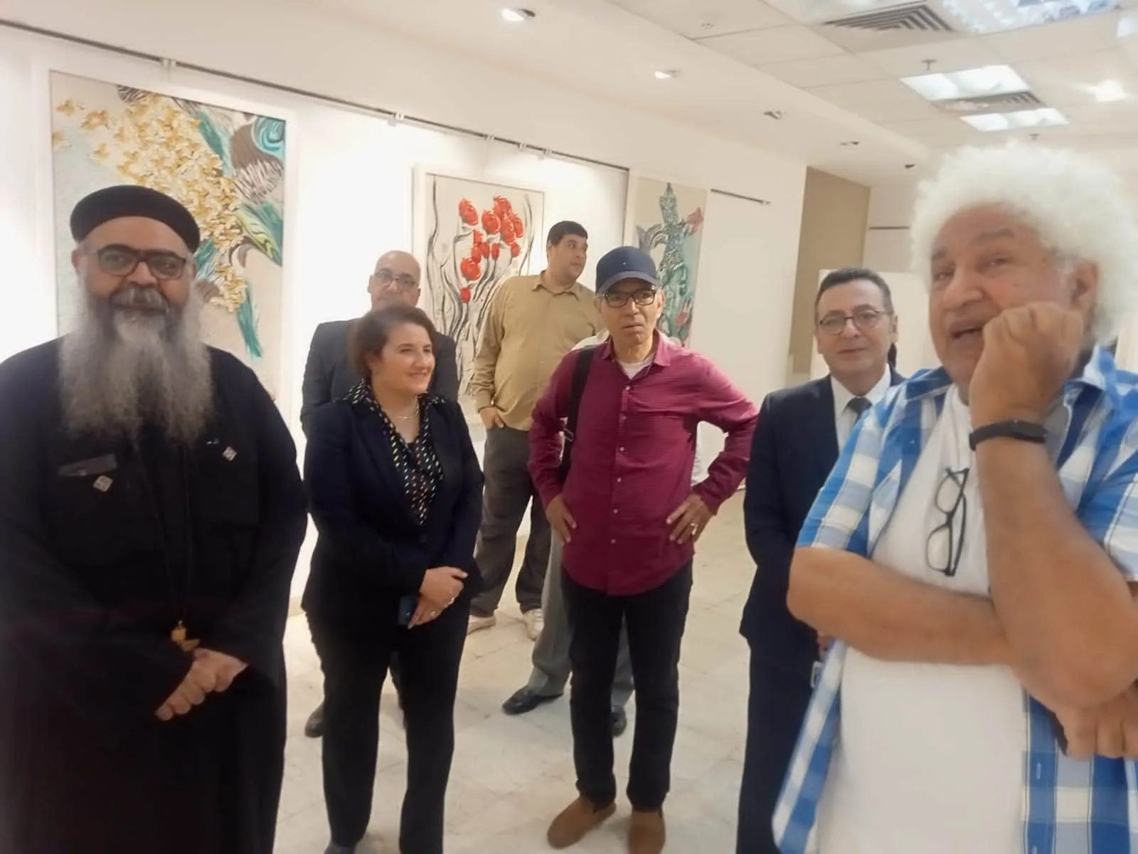 «أرض وسما» في معرض للفنانة الدكتورة جاكلين بشرى بمركز كفر الشيخ الثقافي