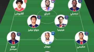 أفضل تشكيل في الدوري الفرنسي لموسم 2024/2025