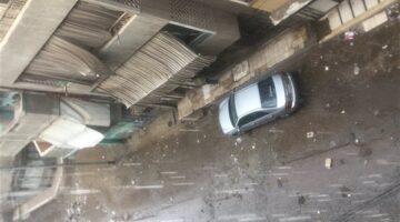 أمطار غزيرة تضرب فارسكور.. وارتباك في حركة المرور