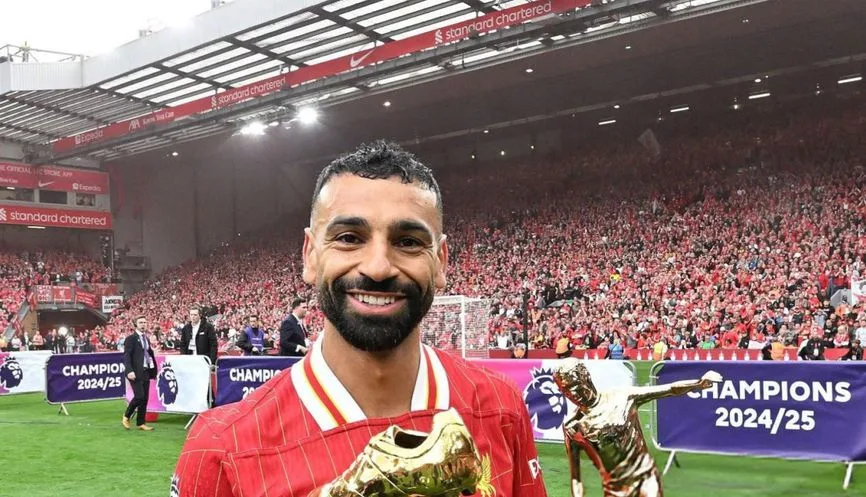 أول رد فعل لصلاح بعد احتفال ليفربول أول رد فعل لصلاح بعد احتفال ليفربول