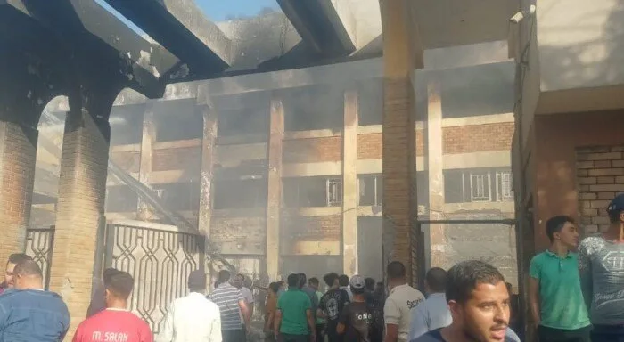 أول صور لحريق مصنع بلاستيك بالمنطقة الصناعية الثالثة في أكتوبر أول صور لحريق مصنع بلاستيك بالمنطقة الصناعية الثالثة في أكتوبر
