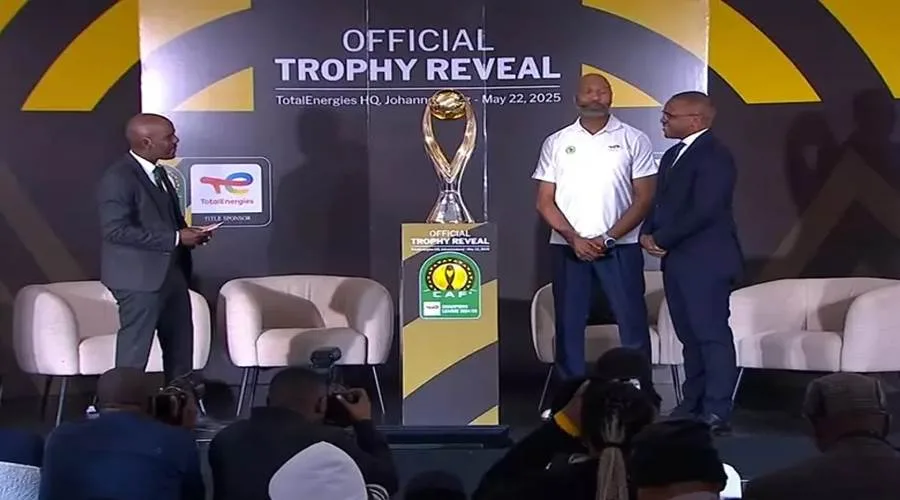 أول صور للتصميم الجديد لكأس دوري أبطال أفريقيا بحضور فريق بيراميدز أول صور للتصميم الجديد لكأس دوري أبطال أفريقيا بحضور فريق بيراميدز