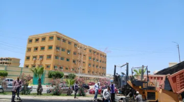 إتمام أعمال تعبيد شارع عباس العقاد في الإسماعيلية