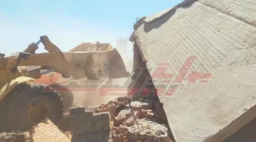 إجراء 5 عمليات إزالة على مساحة 300 متر مربع في كفر الشيخ