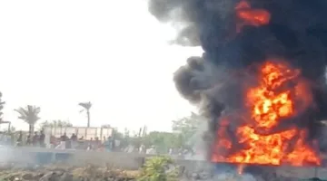 إخماد حريق اندلع في سيارة محملة بزيت الطعام في الشرقية