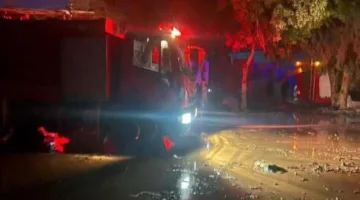 إخماد حريق في غرفة كهرباء لأحد المتاجر المعروفة في ألماظة