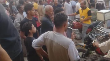 إخماد حريق في متجر للأجهزة الكهربائية بميدان المحطة في كوم أمبو بأسوان