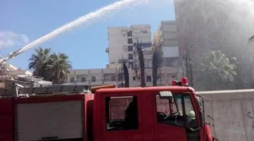 إخماد حريق في محطة كهرباء بشبين القناطر
