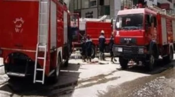 إخماد حريق في مستودع إسفنج بأشمون دون تسجيل إصابات