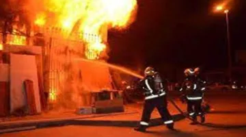 إخماد حريق في منزل بقرية بلانة في نصر النوبة بأسوان