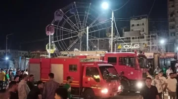 إخماد حريق كبير في كشك للمواد الغذائية بالمحلة دون وقوع إصابات بشريّة