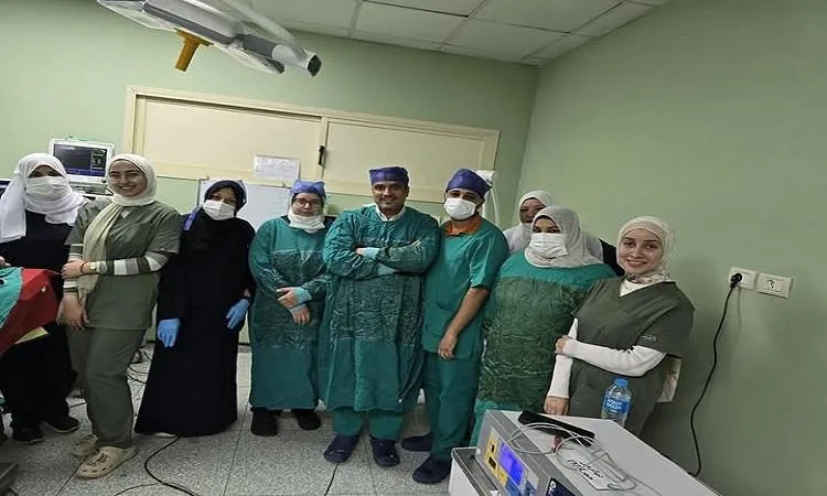 إزالة ورم في الأنف باستخدام المنظار الضوئي في مستشفى التأمين الصحي ببنها.