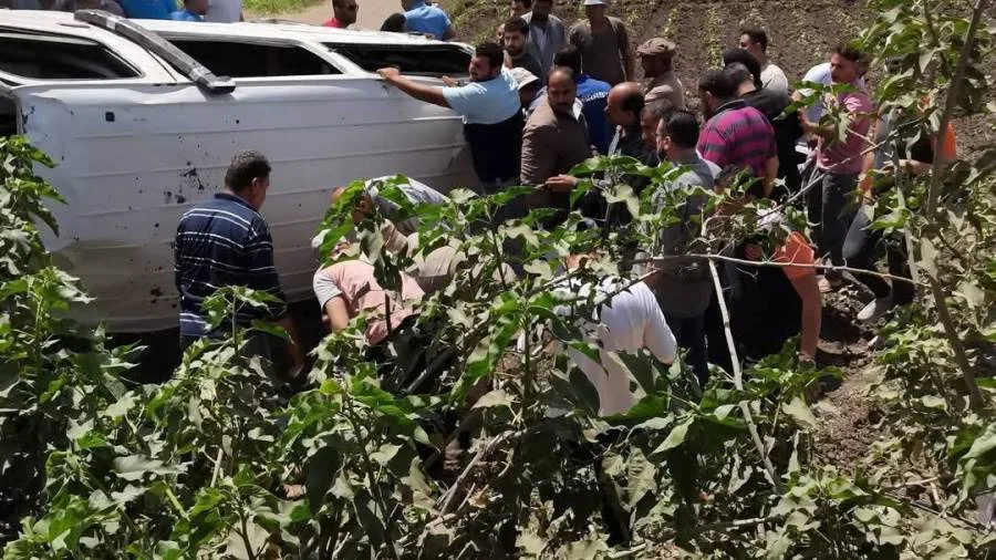 إصابة 6 أفراد نتيجة انقلاب ميكروباص في الشرقية