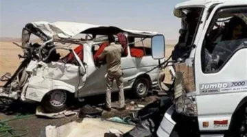 إصابة 7 عمال زراعيين في حادث تصادم على الطريق الصحراوي في النوبارية