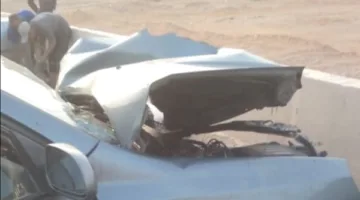 إصابة 9 أفراد في حادث تصادم بين عدة سيارات على الطريق الأوسطي باتجاه أكتوبر