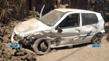 إصابة خمسة أفراد نتيجة حادث تصادم بين سيارتين على الطريق الصحراوي بالإسكندرية