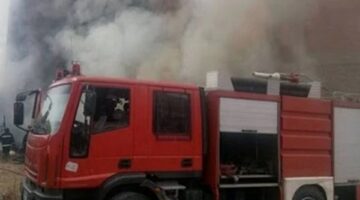 إصابة شاب وسيدة في حريق بسبب تسرب غاز بمنشأة القناطر