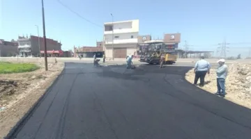 إكمال الطبقة النهائية من الرصف في محلة أبو علي بالغربية