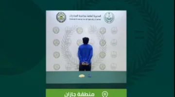إلقاء القبض على مروج لمخدر الإمفيتامين في منطقة جازان.