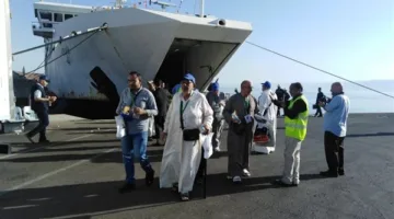 إنهاء موسم الحج البري من ميناء نويبع