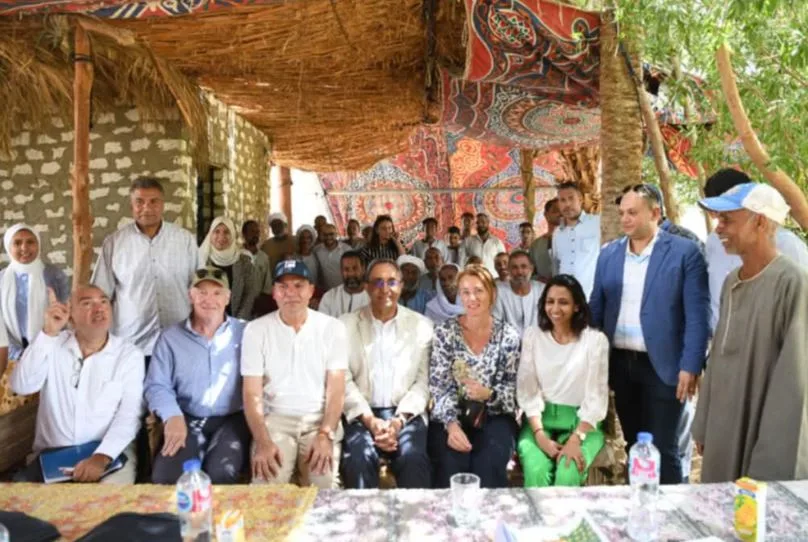 محافظ قنا ومساعد وزير التنمية المحلية وفريق من البنك الدولي يزورون مشروع النباتات الطبية والعطرية في قفط محافظ قنا ومساعد وزير التنمية المحلية وفريق من البنك الدولي يزورون مشروع النباتات الطبية والعطرية في قفط