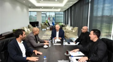 اجتماع بين هاني أبو ريدة وأحمد دياب لمناقشة سبل التعاون بين الاتحاد والرابطة