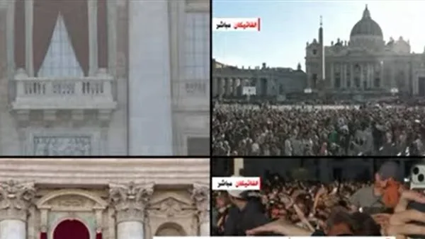 احتفالات وموسيقى داخل الفاتيكان بعد الإعلان عن انتخاب بابا جديد (بث مباشر)