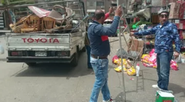 استجابة لشكاوى المواطنين.. رئيس زهور بورسعيد  يتابع أعمال تنفيذ حملة مكبرة على الإشغالات
