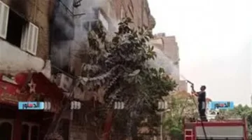 استدعاء المعمل الجنائي لفحص حريق في شقة بالمرج