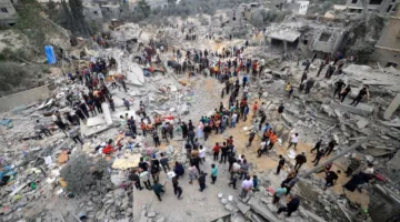 استشهاد 148 فلسطينيًا جراء الغارات الإسرائيلية على قطاع غزة