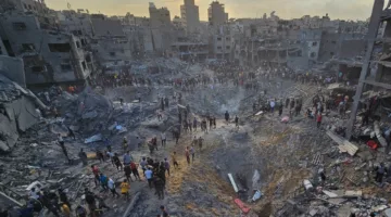 استشهاد 19 فلسطينيًا جراء قصف جيش الاحتلال الإسرائيلي على جباليا في قطاع غزة