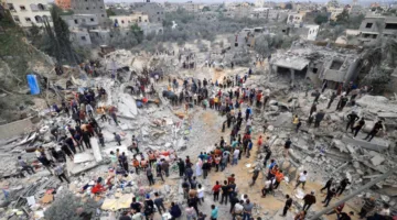 استشهاد 22 فلسطينيًّا في قصف الاحتلال المتواصل على قطاع غزة