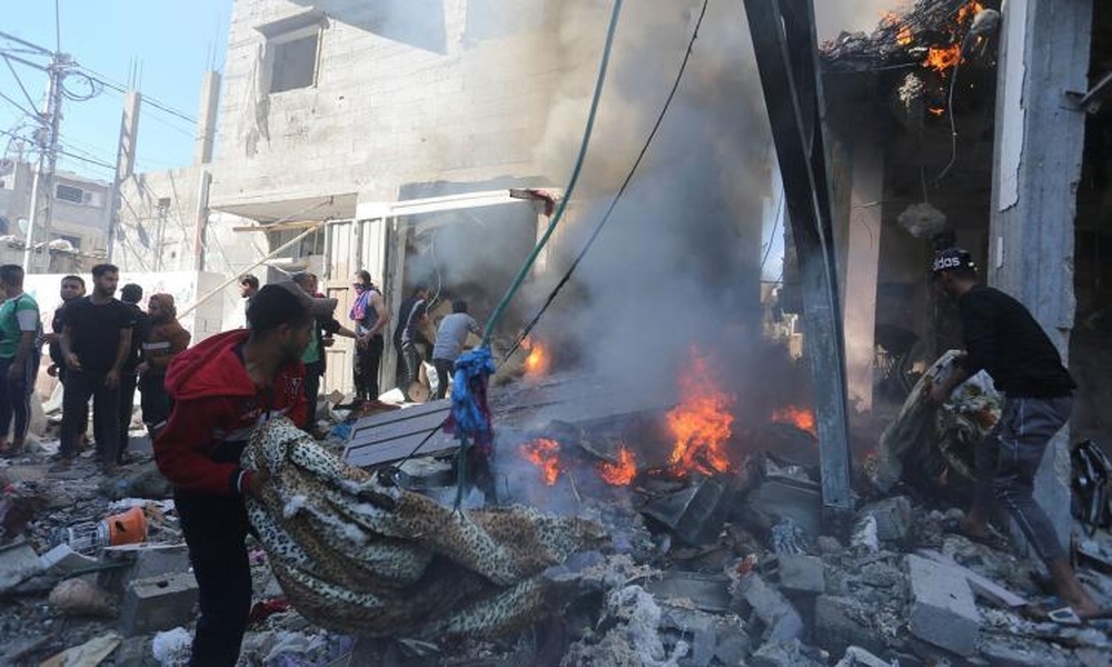 استشهاد 5 فلسطينيين في قصف لقوات الاحتلال الإسرائيلي على خان يونس