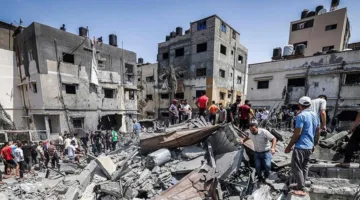 استشهاد 6 فلسطينيين جراء قصف الاحتلال في وسط وجنوب غزة