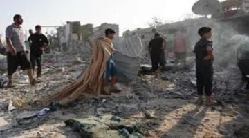 استشهاد 7 فلسطينيين نتيجة القصف المستمر على جنوب غزة.. وإجمالي الشهداء يبلغ 103 منذ الفجر.