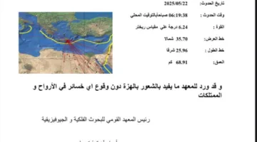 استمر لمدة 20 ثانية: تفاصيل الزلزال في كريت الذي أحس به سكان مصر