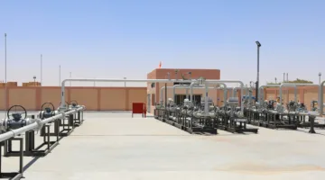 افتتاح المحطة الرئيسية للغاز التي تمد مدينة الخارجة في الوادي الجديد.