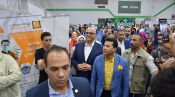 افتتاح ملتقى توظيف مصر بحضور وزير الرياضة ومحافظ القليوبية ومشاركة أكثر من 30 شركة