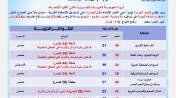 الأرصاد الجوية تكشف عن الأحوال الجوية المتوقعة يوم الإثنين 26 مايو 2025.