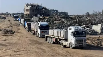 الأمم المتحدة: إسرائيل أذنت بدخول 9 شاحنات إلى غزة اليوم عبر معبر كرم أبو سالم