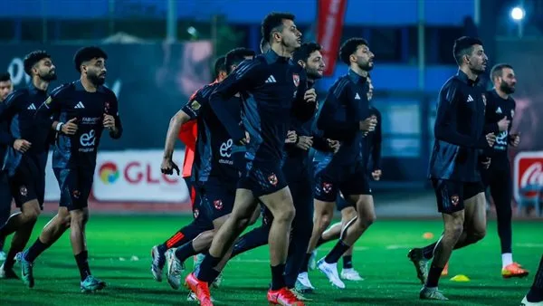 الأهلي completes its training ahead of the match against Ceramica Cleopatra in the league.