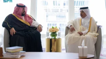 الإبراهيم يتحدث مع وزير المالية القطري حول تعزيز العلاقات الاقتصادية