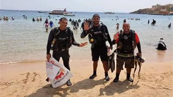 الإثنين: بدء حملة لتنظيف السواحل وقاع البحر في شرم الشيخ لحماية الحياة البحرية والشعاب المرجانية الإثنين: بدء حملة لتنظيف السواحل وقاع البحر في شرم الشيخ لحماية الحياة البحرية والشعاب المرجانية
