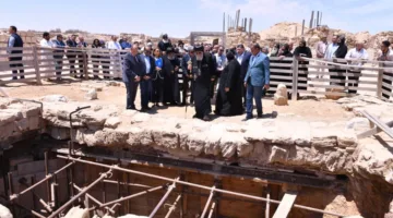 البابا تواضروس يزور المنطقة الأثرية بأبو مينا في الإسكندرية