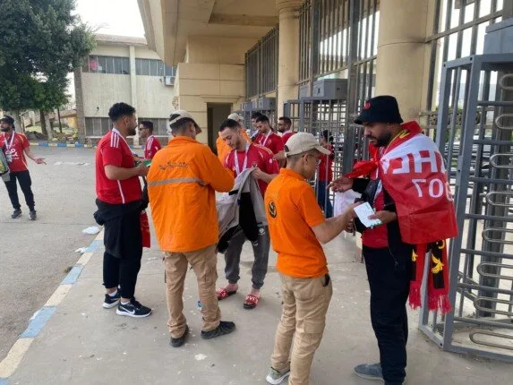التحضيرات الأمنية تنتهي لتأمين مباراة الأهلي وسيراميكا في الدوري.