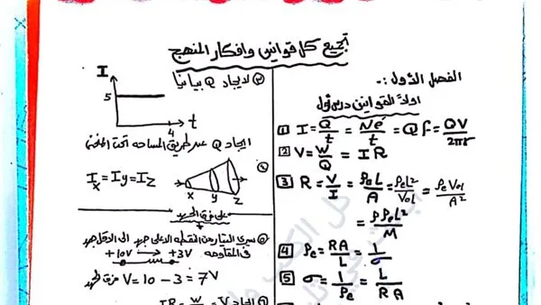 الثانوية العامة 2025: تلخيص لقوانين الفيزياء مع أدوات الدراسة في متناول يدك
