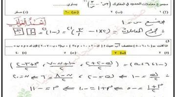 الثانوية العامة 2025.. نموذج توجيهي في مادة الرياضيات البحتة، قم بالتحميل الآن.